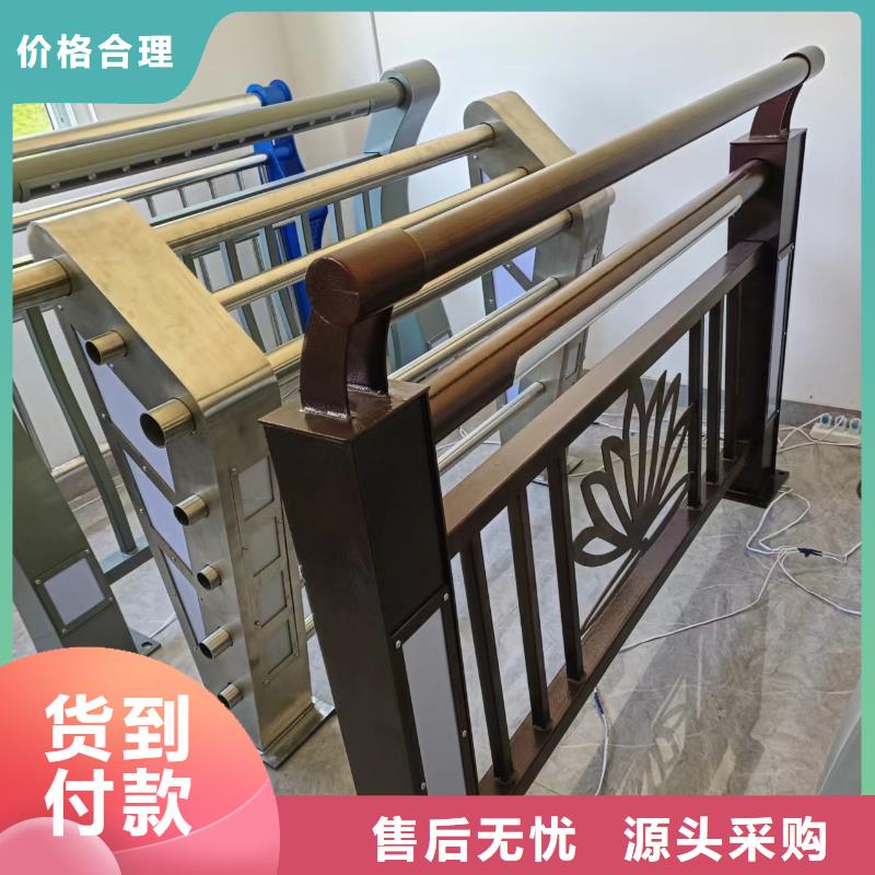 木纹转印河道护栏栏杆销售厂家